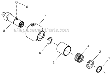 Page E Diagram and Parts List for 14PTS02Q  Cleco Ratchet