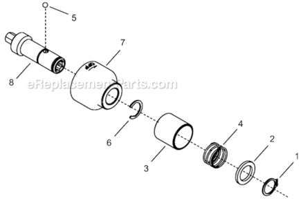 Page E Diagram and Parts List for 14PTS03Q  Cleco Ratchet