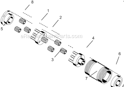 Page D Diagram and Parts List for 14PTS05Q  Cleco Ratchet
