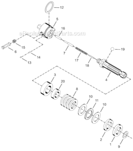 Page D Diagram and Parts List for 14RAA03AM2  Cleco Ratchet