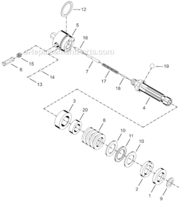 Page D Diagram and Parts List for 14RAA05AM2  Cleco Ratchet
