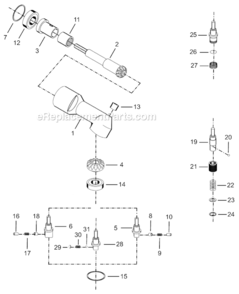 Page D Diagram and Parts List for 14RAS03AM2  Cleco Ratchet