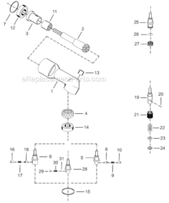 Page D Diagram and Parts List for 14RAS06AH3  Cleco Ratchet