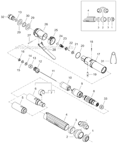 Page A Diagram and Parts List for 14SCA04B  Cleco Electric Drill