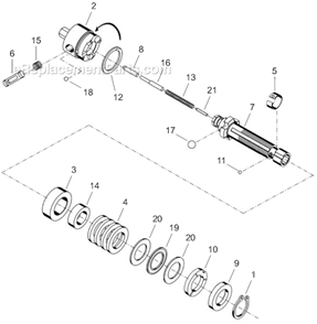 Page D Diagram and Parts List for 14SCA04B  Cleco Electric Drill