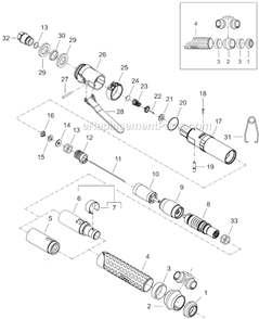 Page A Diagram and Parts List for 14SCA04Q  Cleco Electric Drill