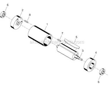 Page B Diagram and Parts List for 14SCA05B  Cleco Electric Drill