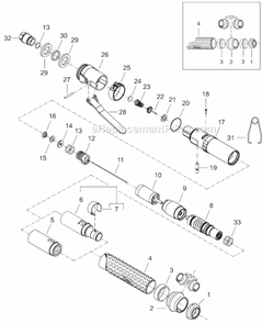 Page A Diagram and Parts List for 14SCA05Q  Cleco Electric Drill