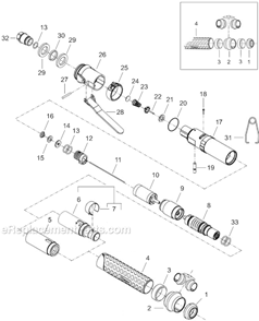 Page A Diagram and Parts List for 14SCA06B  Cleco Electric Drill