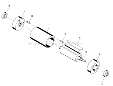 Page B Diagram and Parts List for 14SPA03B  Cleco Electric Drill