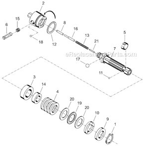 Page D Diagram and Parts List for 14SPA03B  Cleco Electric Drill