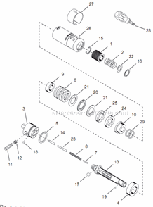 Page D Diagram and Parts List for 14TCA02Q  Cleco Electric Drill