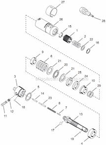 Page D Diagram and Parts List for 14TCA04Q  Cleco Electric Drill
