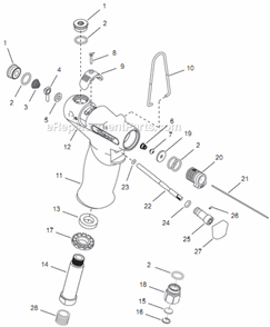 Page A Diagram and Parts List for 14TTA04Q  Cleco Electric Drill