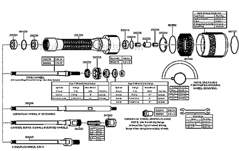 Extension Housing Diagram and Parts List for 15GELC-120-P3T  Cleco Angle Grinder