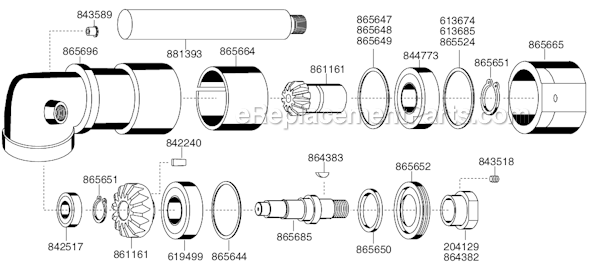 Part Location Diagram of 842517 Cleco Ball Bearing