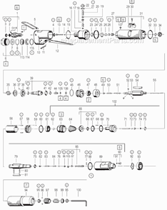 Page A Diagram and Parts List for 15STHFC40Q  Cleco Ratchet