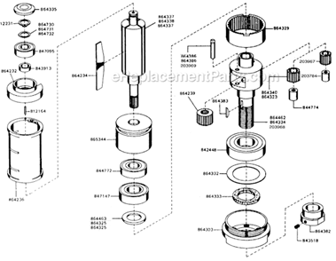Page A Diagram and Parts List for 15VSB-60  Cleco Angle Grinder