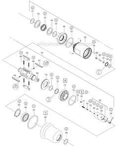 Page B Diagram and Parts List for 160PTHC256  Cleco Ratchet