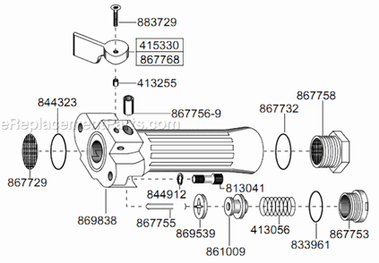 Page F Diagram and Parts List for 1760HL-16  Cleco Angle Grinder
