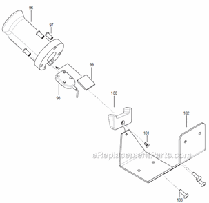 Tool Holder Diagram and Parts List for 17BPRSB09Q  Cleco Ratchet