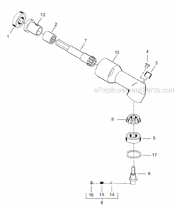 Page D Diagram and Parts List for 18CAE08AL2B  Cleco Ratchet