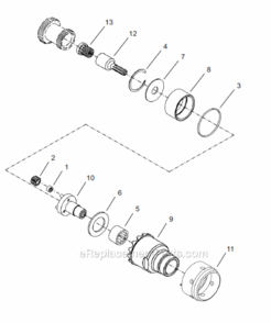 Page C Diagram and Parts List for 18CAE08AL2  Cleco Ratchet