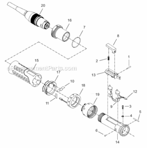 Part Location Diagram of 207316 Cleco Switch Holder