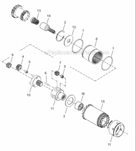 Page C Diagram and Parts List for 18CAE30F1  Cleco Ratchet