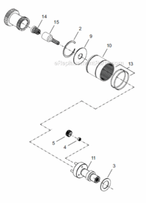 Page D Diagram and Parts List for 18CPE06D3P  Cleco Ratchet