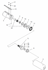 Page E Diagram and Parts List for 18CPE12D3P  Cleco Ratchet