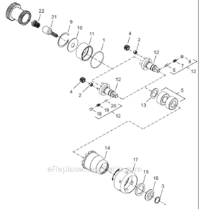 Page C Diagram and Parts List for 18CSE06D2B  Cleco Ratchet