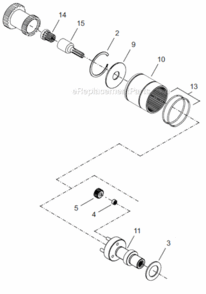 Page C Diagram and Parts List for 18CSE06D3P  Cleco Ratchet