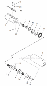 Page D Diagram and Parts List for 18CSE06QP  Cleco Ratchet