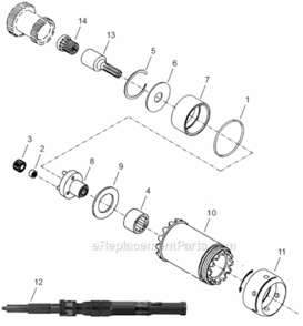 Page C Diagram and Parts List for 18CSE06ZA  Cleco Ratchet