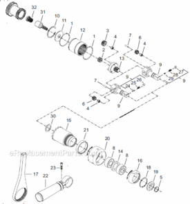 Page C Diagram and Parts List for 18CSE12D3B  Cleco Ratchet