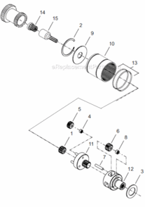 Page C Diagram and Parts List for 18CSE12D3P  Cleco Ratchet