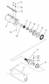 Page D Diagram and Parts List for 18CSE12D3P  Cleco Ratchet