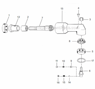 Page D Diagram and Parts List for 18EAE08AL2B  Cleco Ratchet