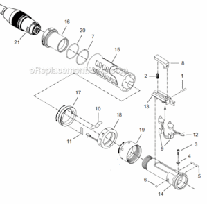 Page A Diagram and Parts List for 18EAE16S131  Cleco Ratchet