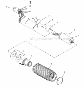 Page B Diagram and Parts List for 18EAE23S131  Cleco Ratchet