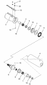 Page E Diagram and Parts List for 18EP06QP  Cleco Ratchet