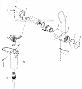 Page A Diagram and Parts List for 18EP12D3B  Cleco Ratchet