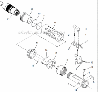 Page A Diagram and Parts List for 18ES12ZA  Cleco Ratchet