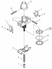 Page A Diagram and Parts List for 1960BVL-09  Cleco Angle Grinder