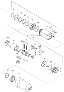 Page B Diagram and Parts List for 20PHL703  Cleco Ratchet