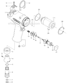 Page A Diagram and Parts List for 20PTHD753  Cleco Ratchet
