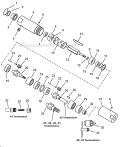 Part Location Diagram of 14-0810 Cleco 5/8" Wrench