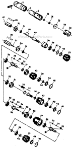 Page A Diagram and Parts List for 21MFN901M  Cleco Power Motor