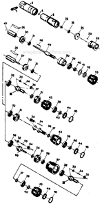 Page A Diagram and Parts List for 21MFN903M  Cleco Power Motor